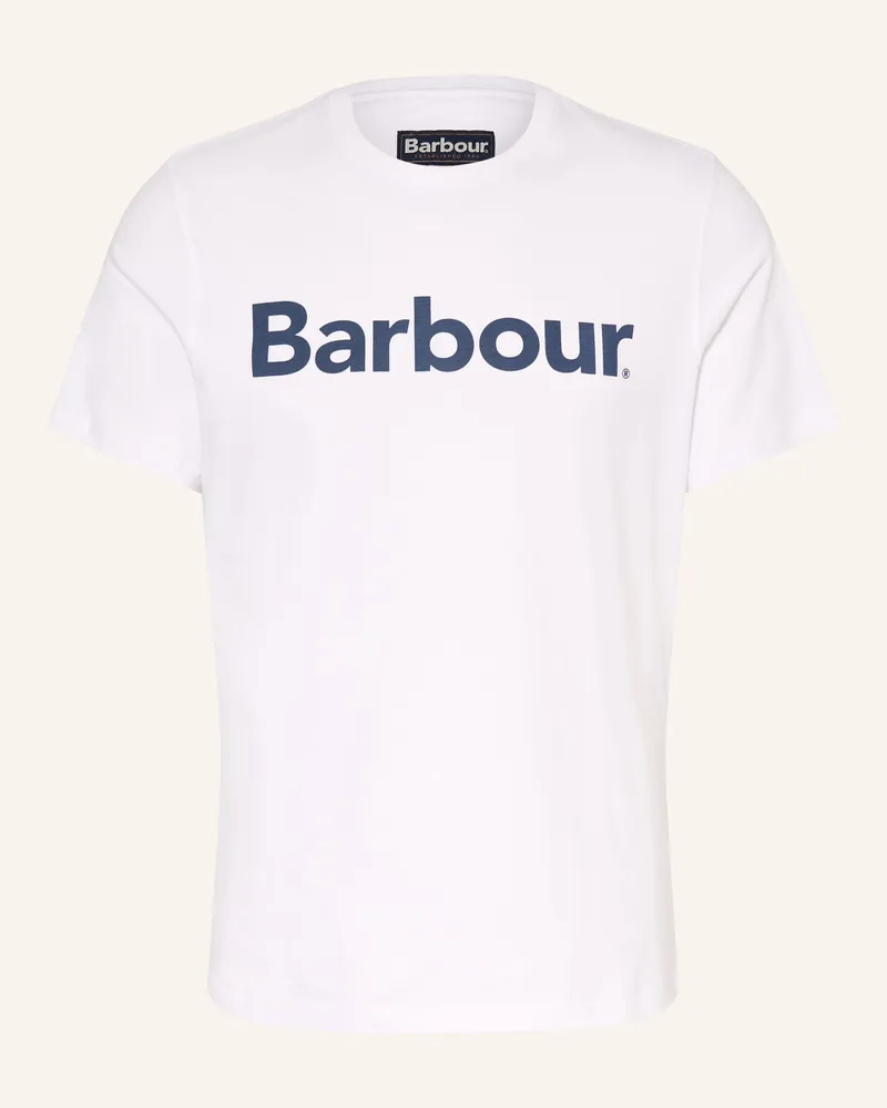 Barbour T-Shirt weiss Weiss