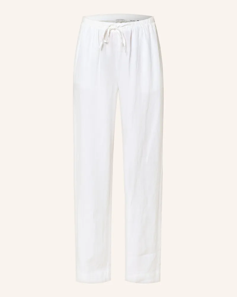 Marc O'Polo Leinenhose Weiss