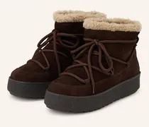 Plateau-Boots Pia braun