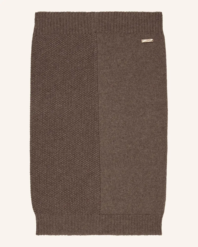 Capo Loop-Schal Mit Cashmere braun Taupe