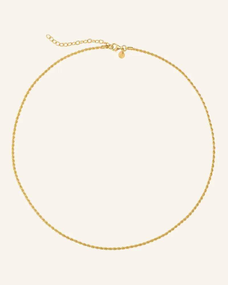POMPIDOU Halskette Mini Ruby Bold Rope Chain By Glambou gold Gold