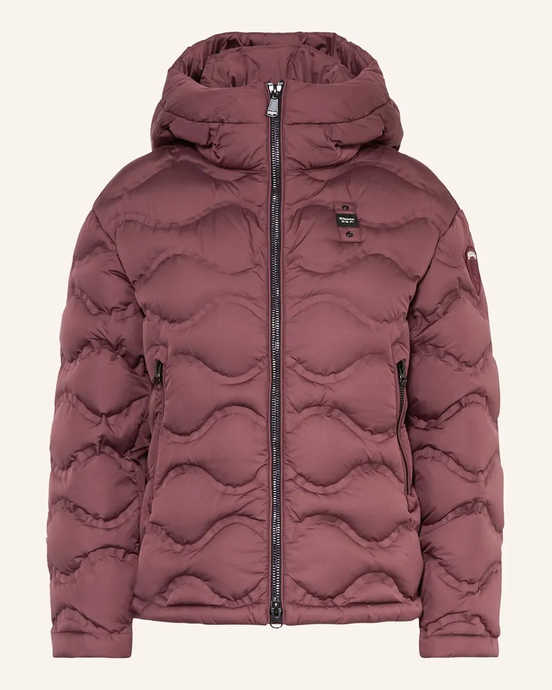 Blauer Daunenjacke Lorraine rot Dunkelrot