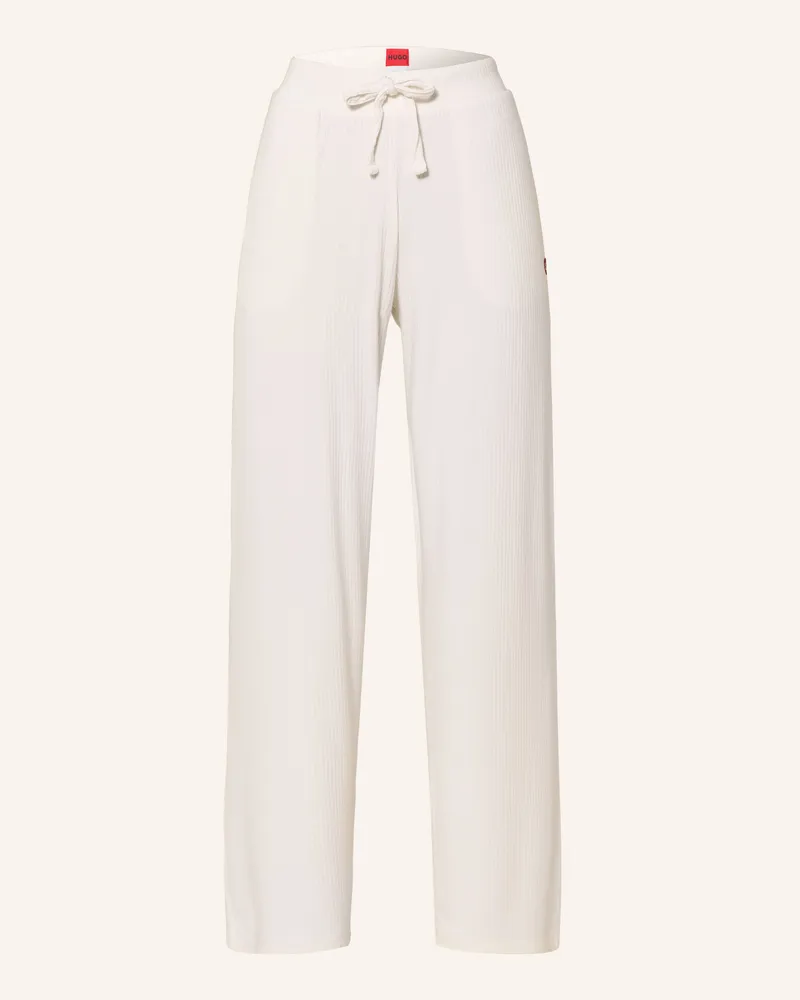 HUGO BOSS Schlafshorts Hugo Heart beige Weiss