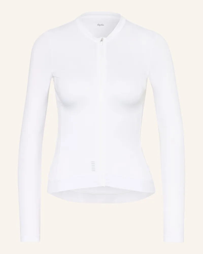 Rapha Radtrikot Pro Team Long Sleeve Lightweight Jersey weiss Weiss