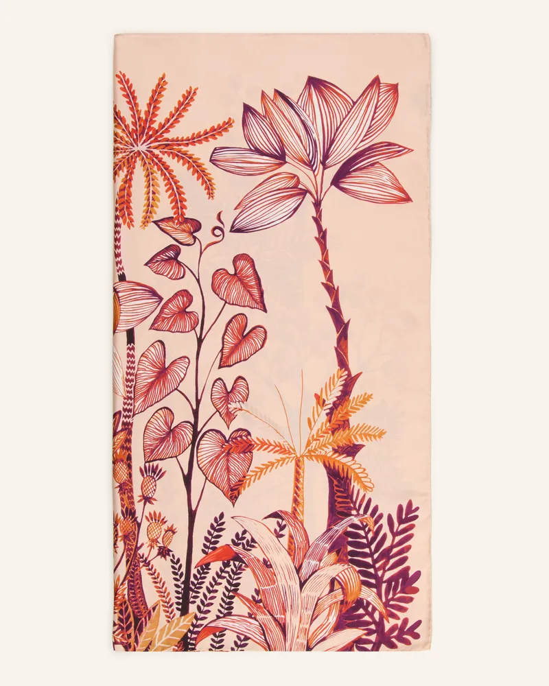 Barbieri Seidentuch rosa Beige