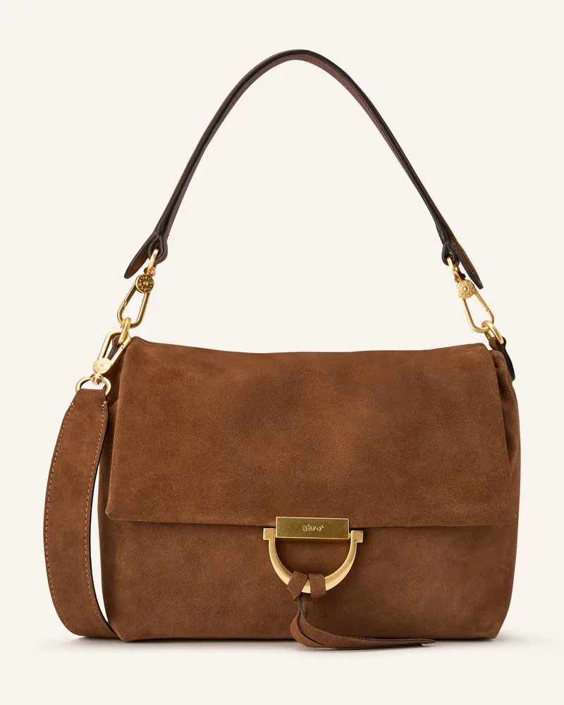 Abro Schultertasche Temi braun Braun