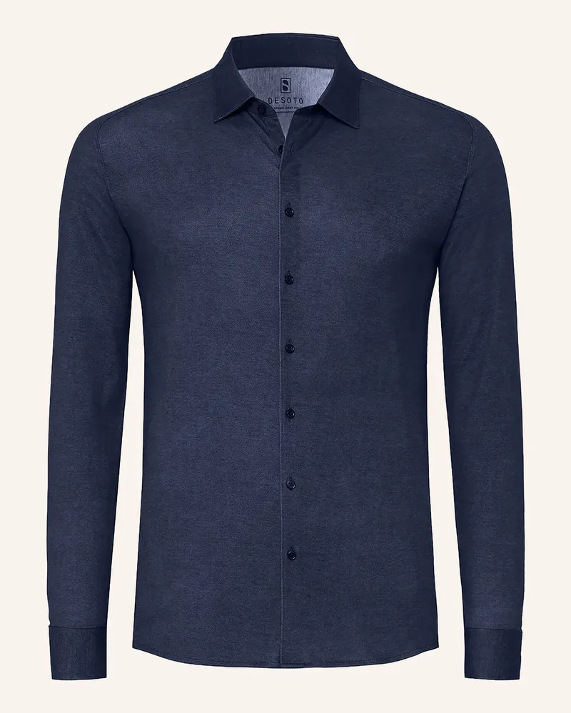 DESOTO Hemd Slim Fit blau Blau