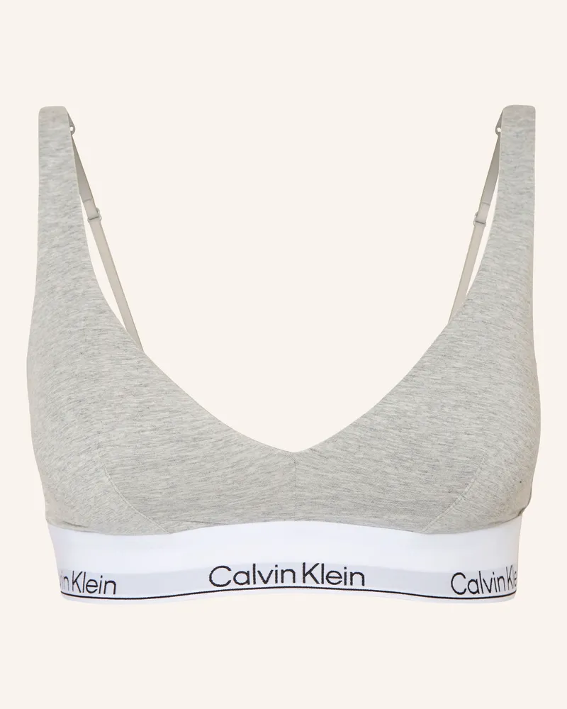 Calvin Klein Push-Up-Bh Icon Cotton Modal grau Hellgrau
