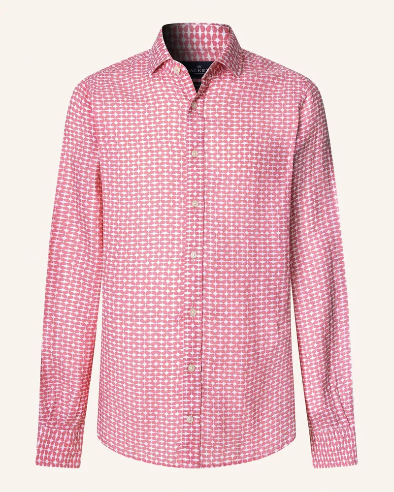 Hackett Freizeithemd STAR PRINT Rosa