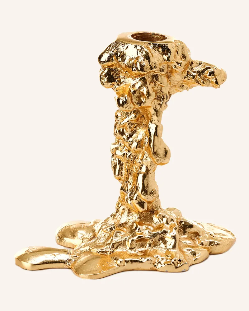 POLSPOTTEN Kerzenhalter Drip Small gold Gold