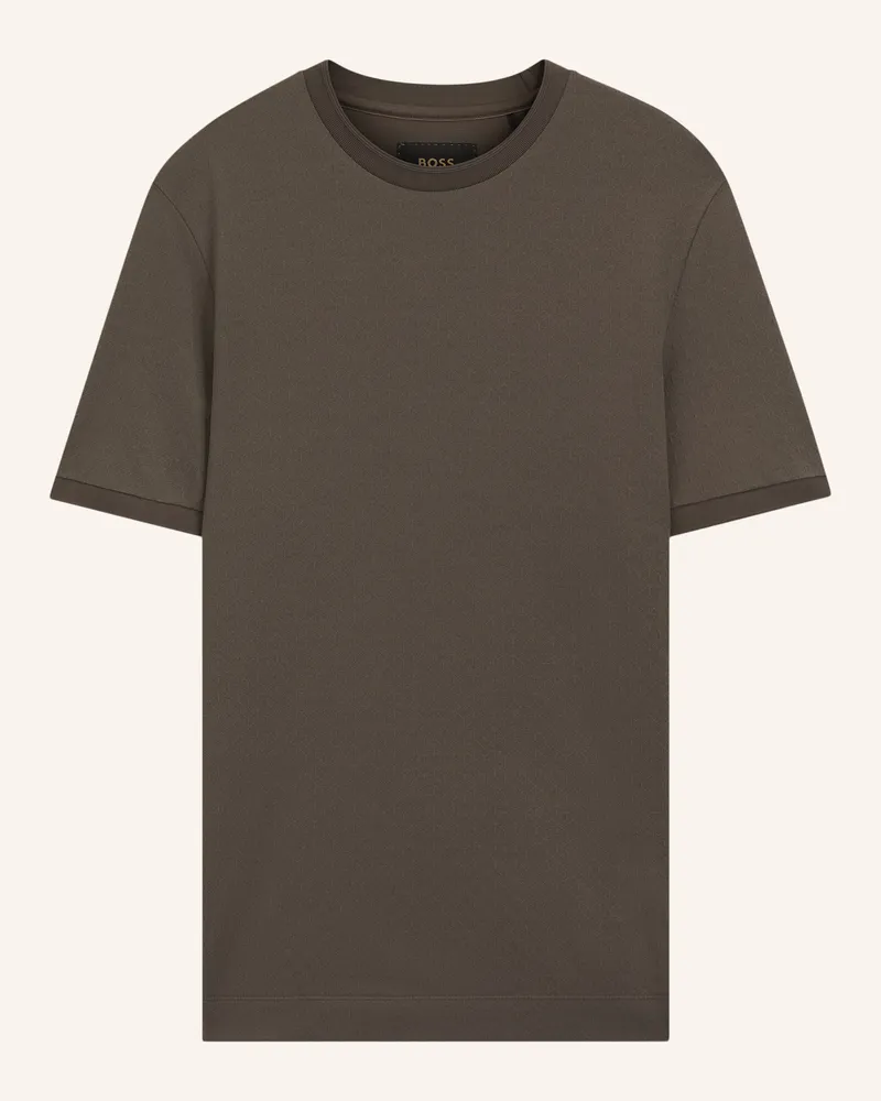 HUGO BOSS T-Shirt Tesar 141 Regular Fit braun Braun