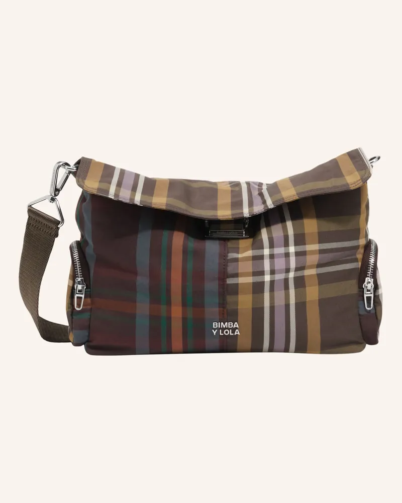 BIMBA Y LOLA Tartanmuster-Tasche gruen Grün