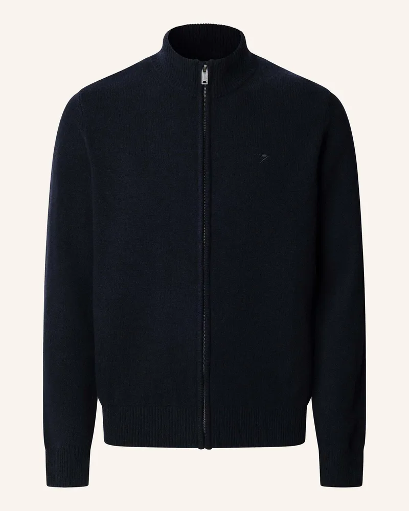 Hackett Strickjacken Cardigan Lambswool Fzip blau Blau