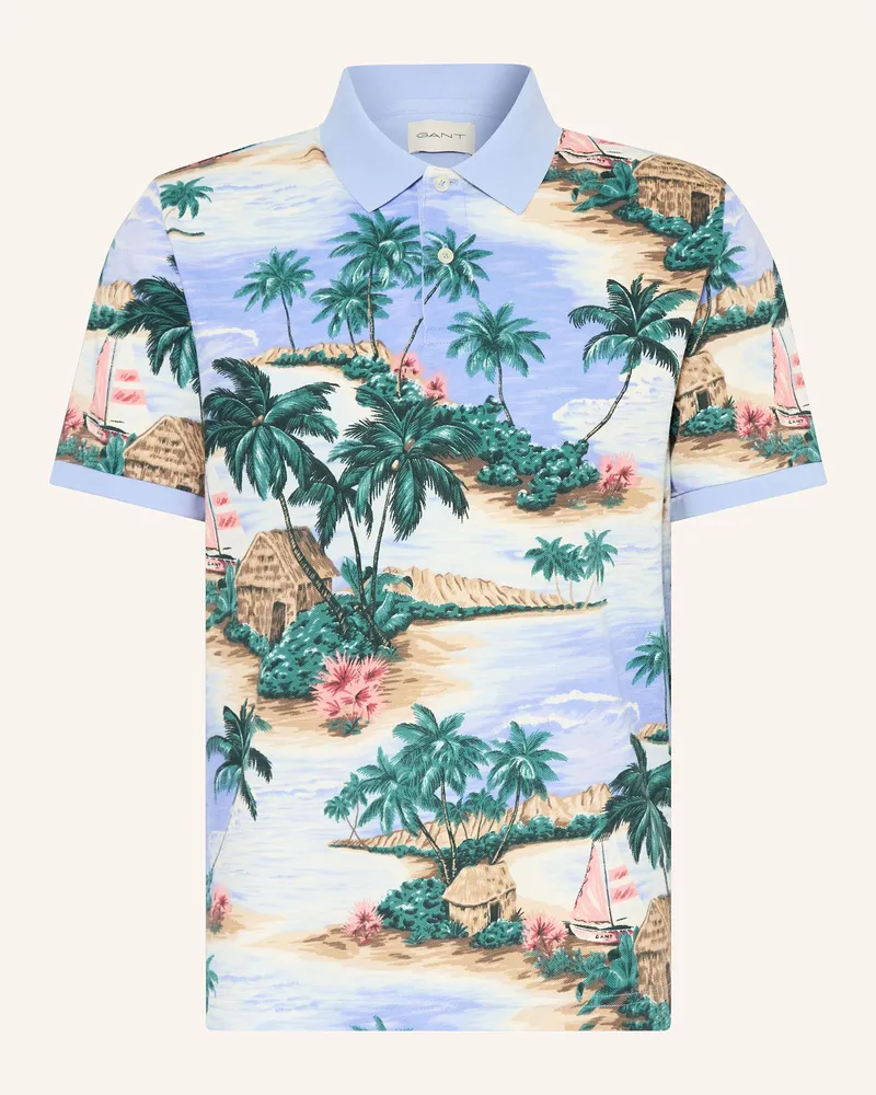 Gant Piqué-Poloshirt Blau