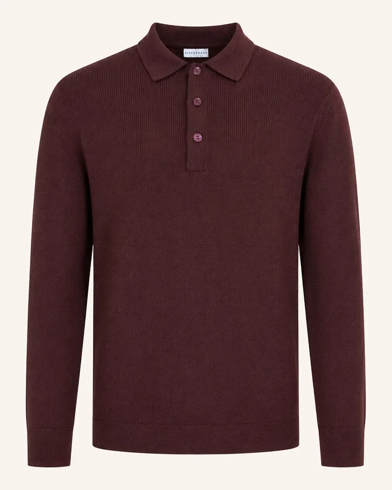 KIEFERMANN Poloshirt Imano Aus Merino rot Lila