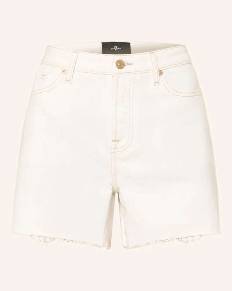 7 for all mankind Jeansshorts Monroe weiss Mky