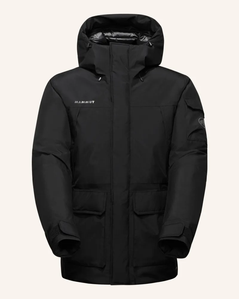 Mammut Winterjacke Obelisk Gore-Tex Hs Thermo schwarz Schwarz