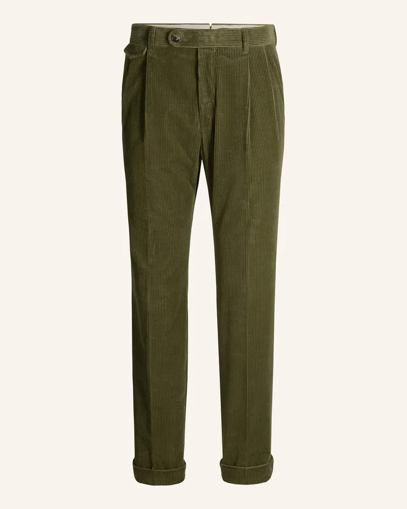 windsor. Bundfaltenhose Shaped Fit Grün