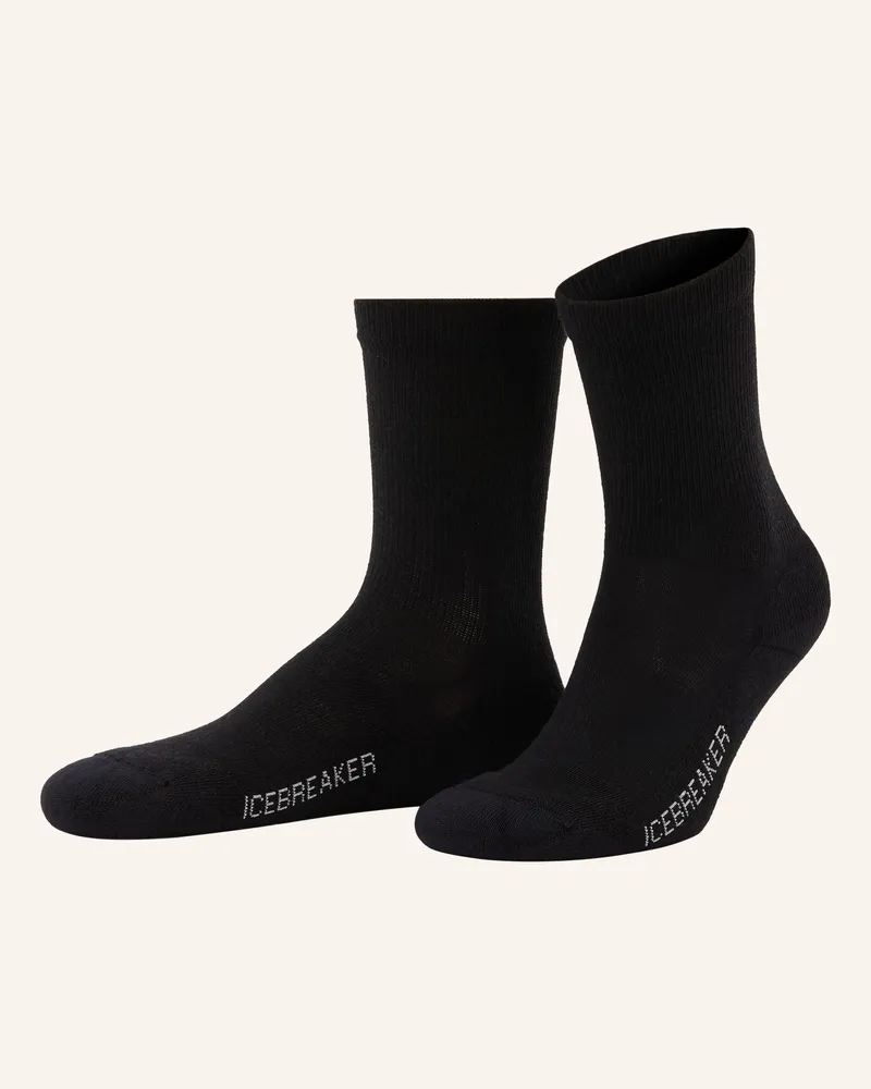 Icebreaker Trekking-Socken LIFESTYLE mit Merinowolle Schwarz