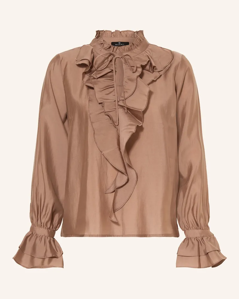 monari Blusenshirt Mit Rüschen braun Braun