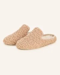 Espadrij Hausschuhe aus Teddyfell - BEIGE Beige