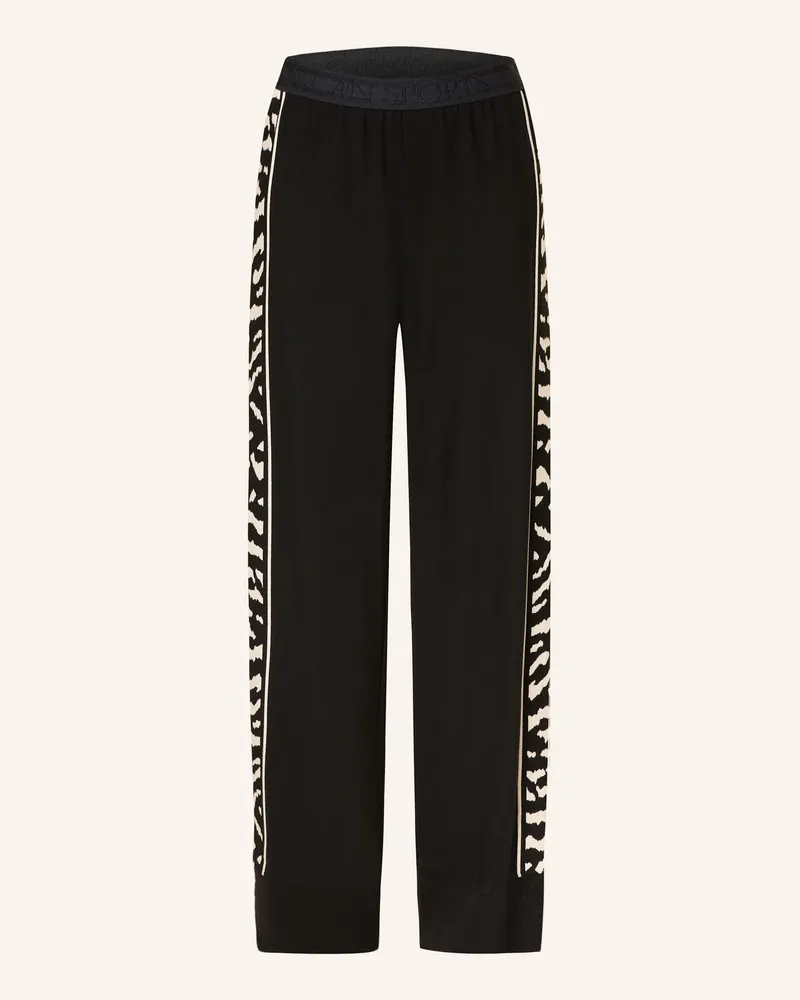 Marc Cain Sweatpants WELKOM mit Galonstreifen Schwarz
