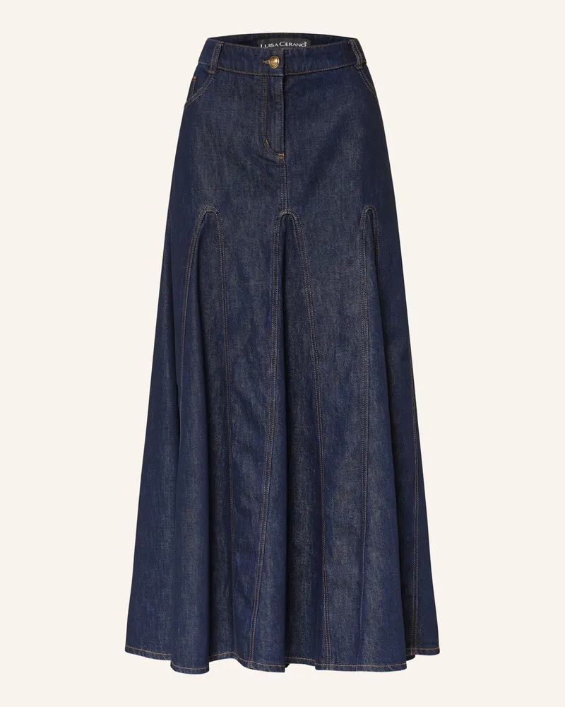 Luisa Cerano Jeansrock blau Dunkelblau