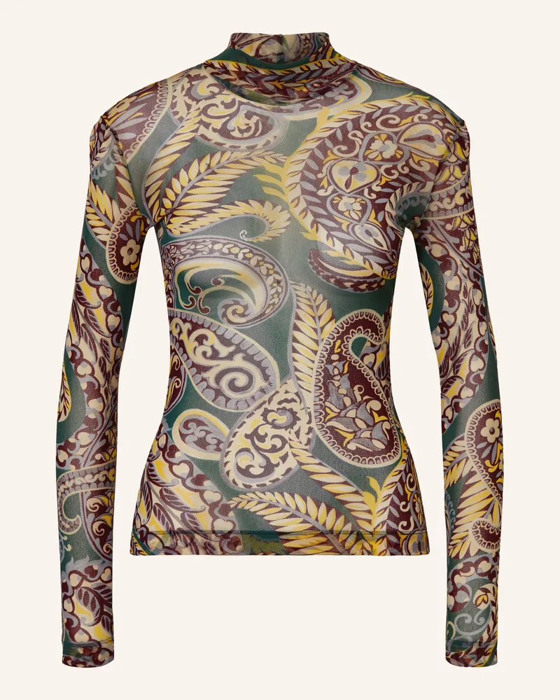 Etro Longsleeve aus Mesh Khaki