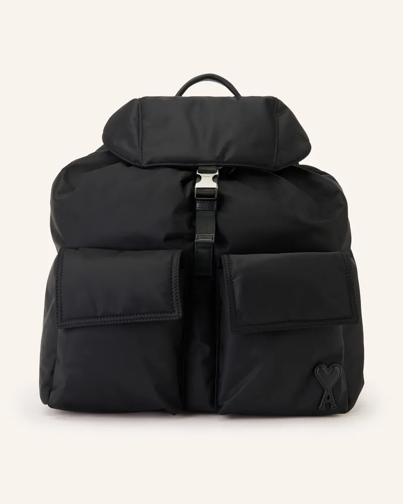AMI Paris Rucksack schwarz Schwarz
