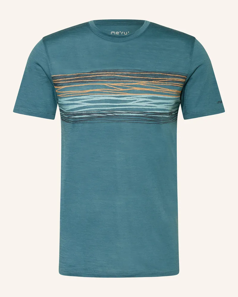 me°ru' T-Shirt Laholm blau Petrol