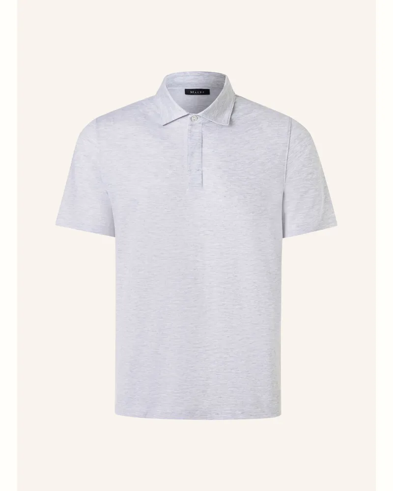 Maerz Piqué-Poloshirt grau Hellgrau