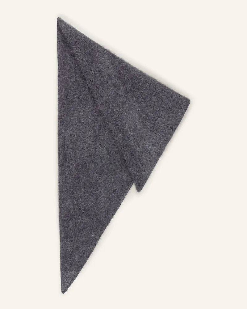 Lisa Yang Dreieckstuch Aus Cashmere grau Dunkelgrau