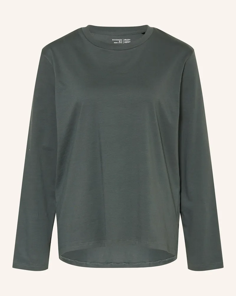 Schiesser Schlafshirt MIX+RELAX Petrol
