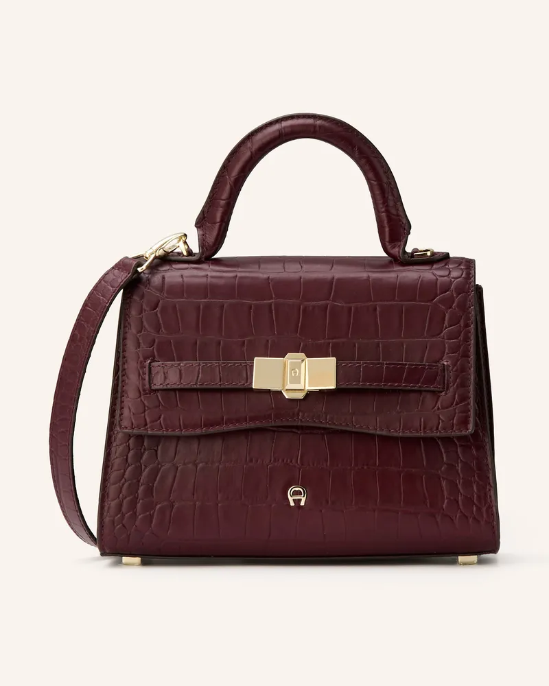 Aigner Handtasche FARAH COCCODRILLO SMALL Dunkelrot