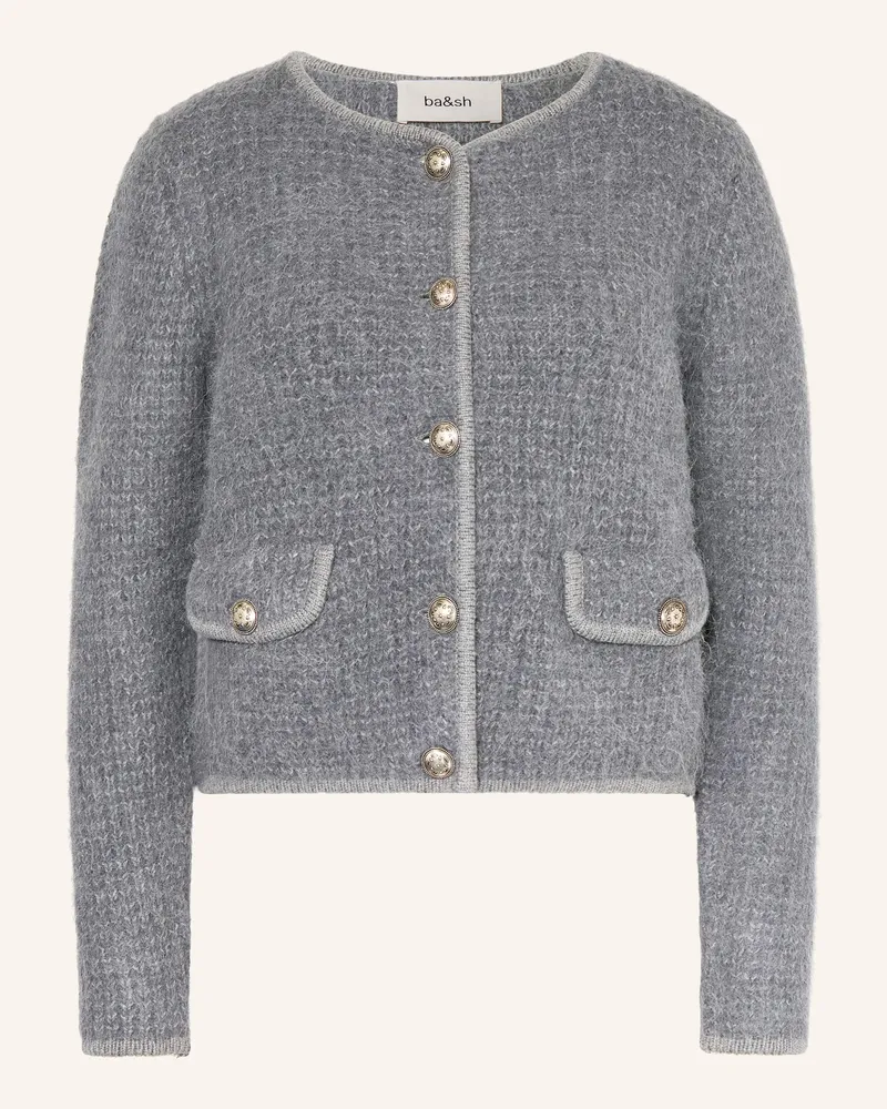 ba&sh Strickjacke HARRY mit Alpaka Dunkelgrau