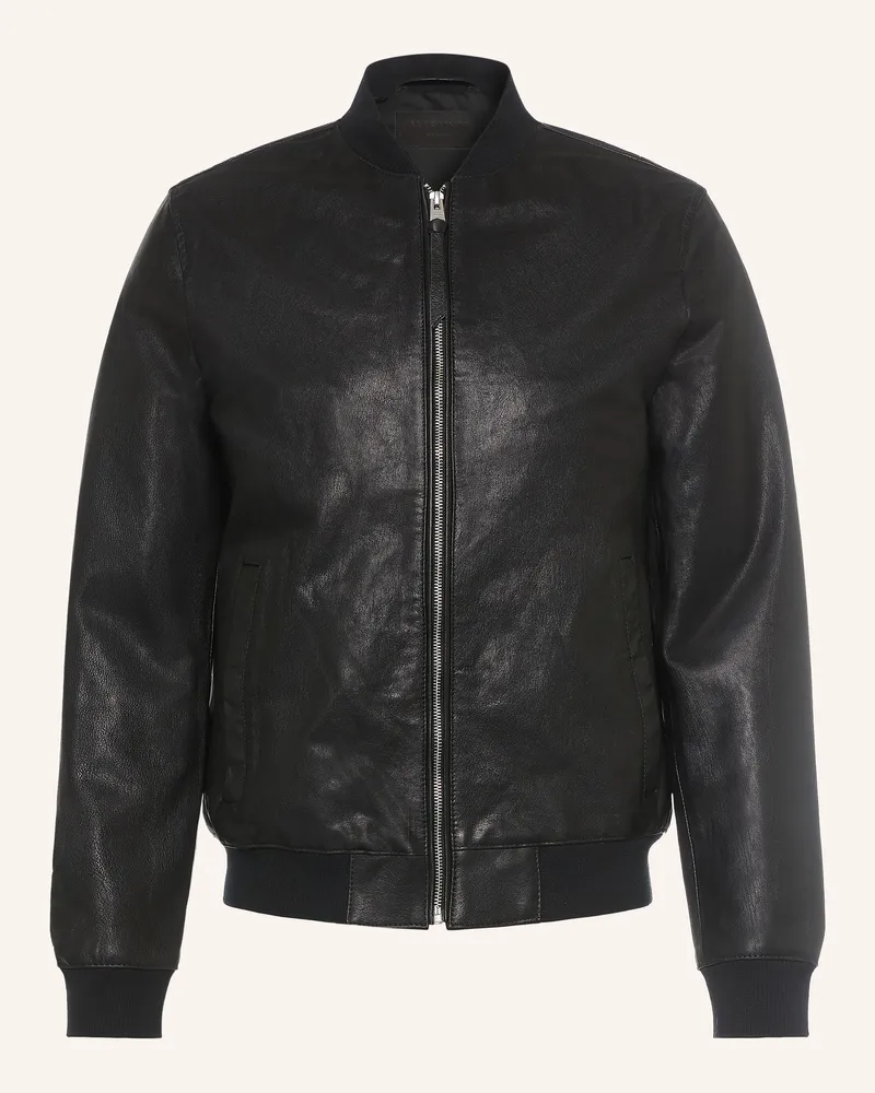 AllSaints Lederblouson Morten schwarz Schwarz