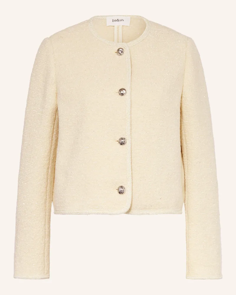 ba&sh Kastenjacke Ceredith Mit Pailletten beige Hellgelb