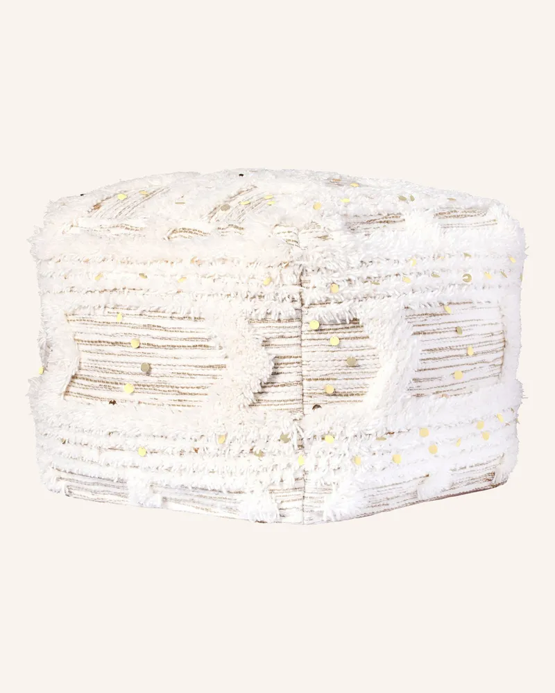 Kayoom Sitzkissen Pouf BOHIST 50cm X 50cm Boho Creme