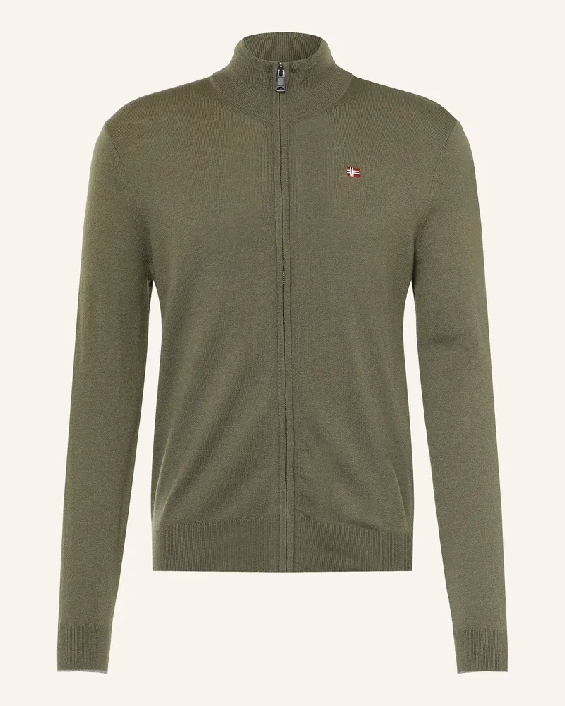 Napapijri Strickjacke Damavand gruen Khaki