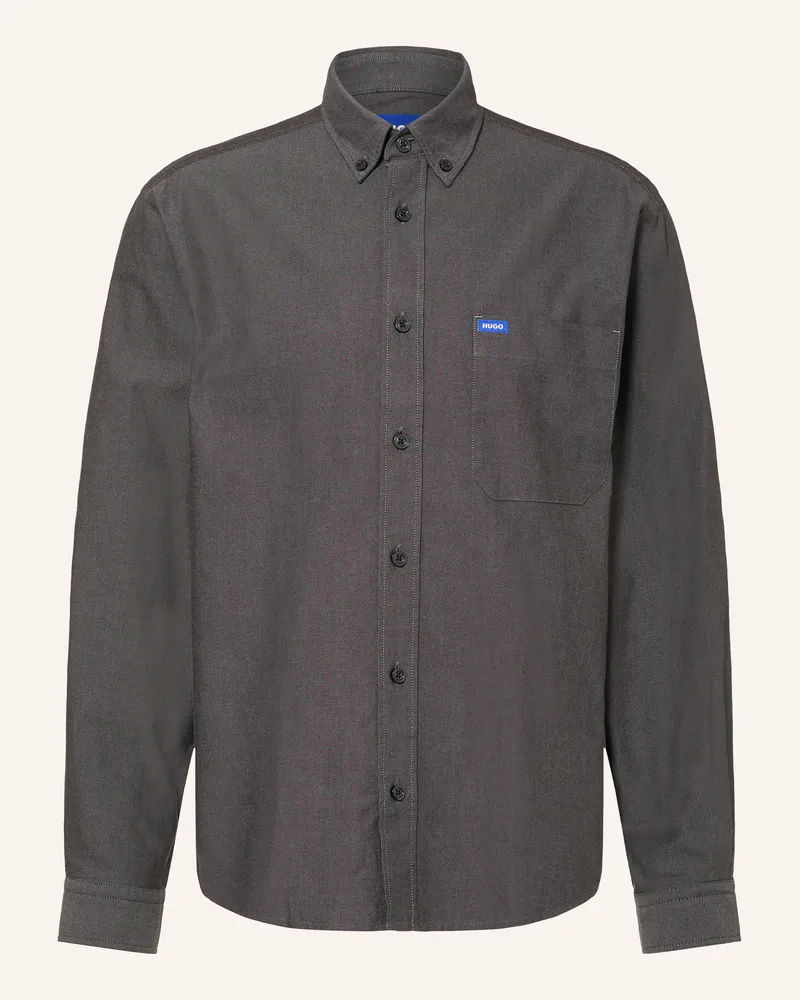 HUGO BOSS Hemd Ebalto Comfort Fit grau Dunkelgrau