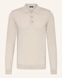 Reiss Strick-Poloshirt TRAFFORD aus Merinowolle Grau