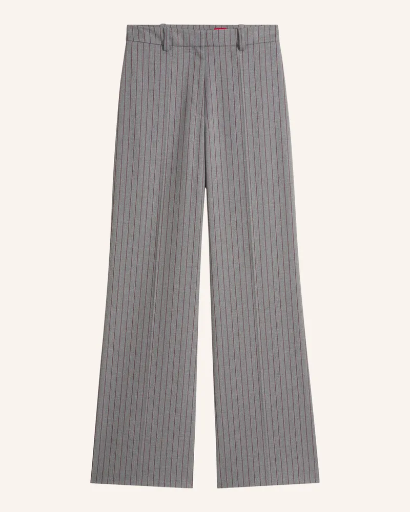 HUGO BOSS Trouser Hasmina Regular Fit schwarz Weiss