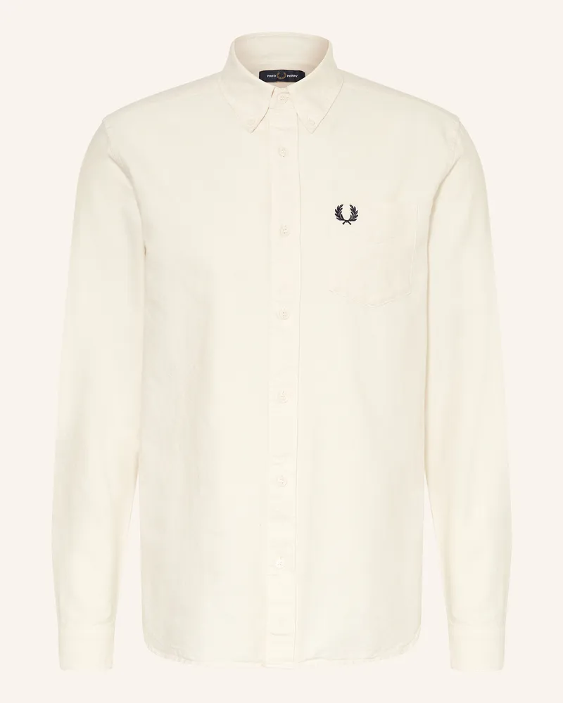 Fred Perry Hemd Regular Fit Ecru