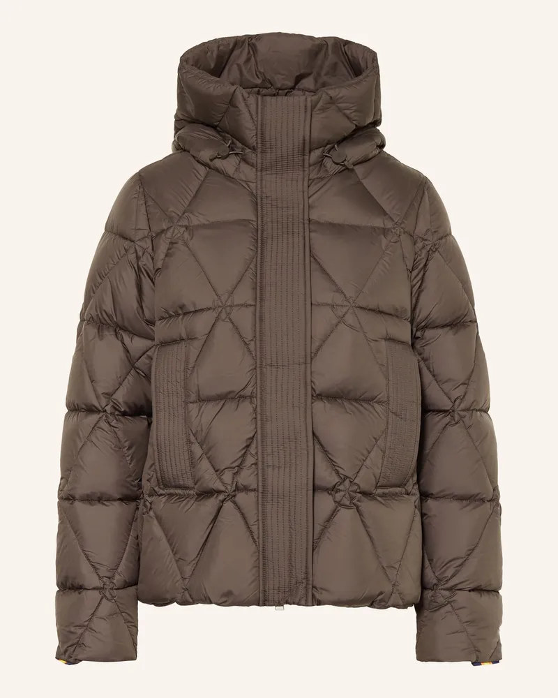 K-Way Daunenjacke Lethille braun Dunkelgrau