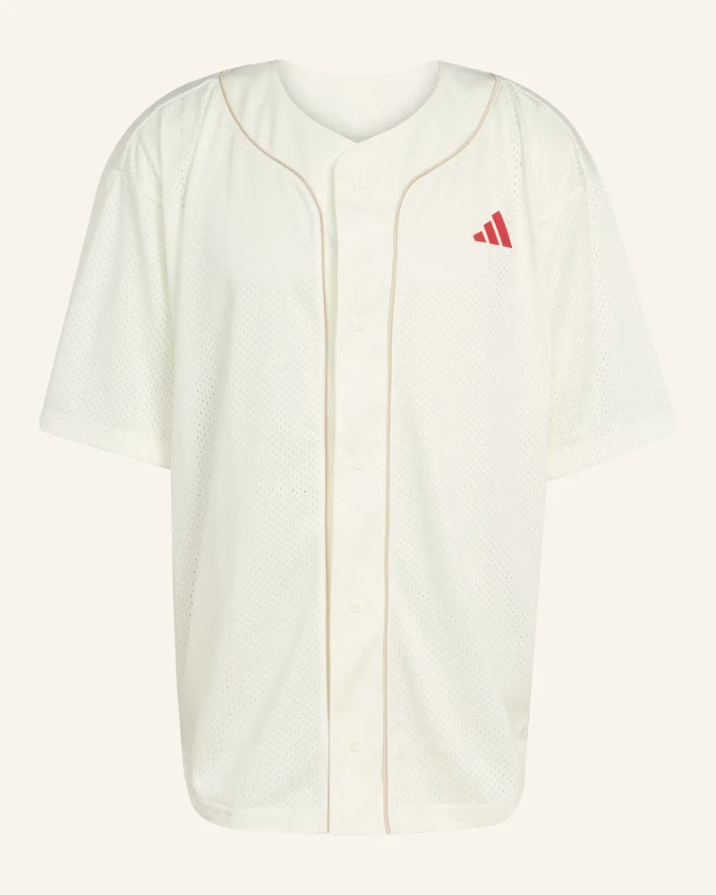 adidas STADIUM MESH BASEBALLSHIRT Weiss