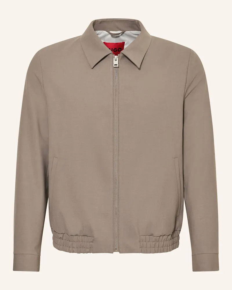 HUGO BOSS Blouson Ellys Slim Fit braun Taupe