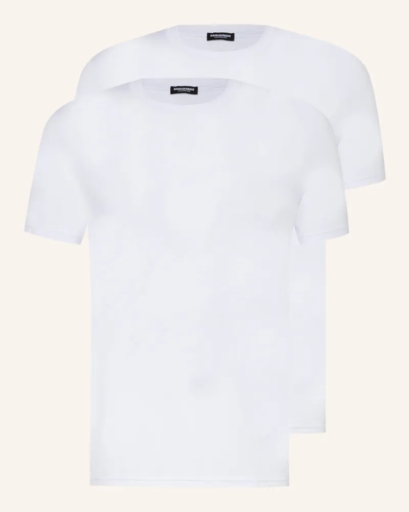 Dsquared2 2er-Pack T-Shirts weiss Weiss