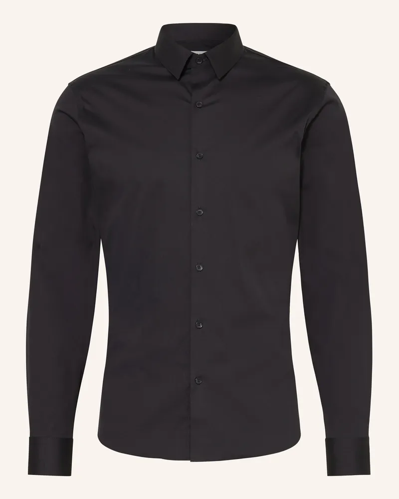 Sandro Hemd Extra Slim Fit schwarz Schwarz