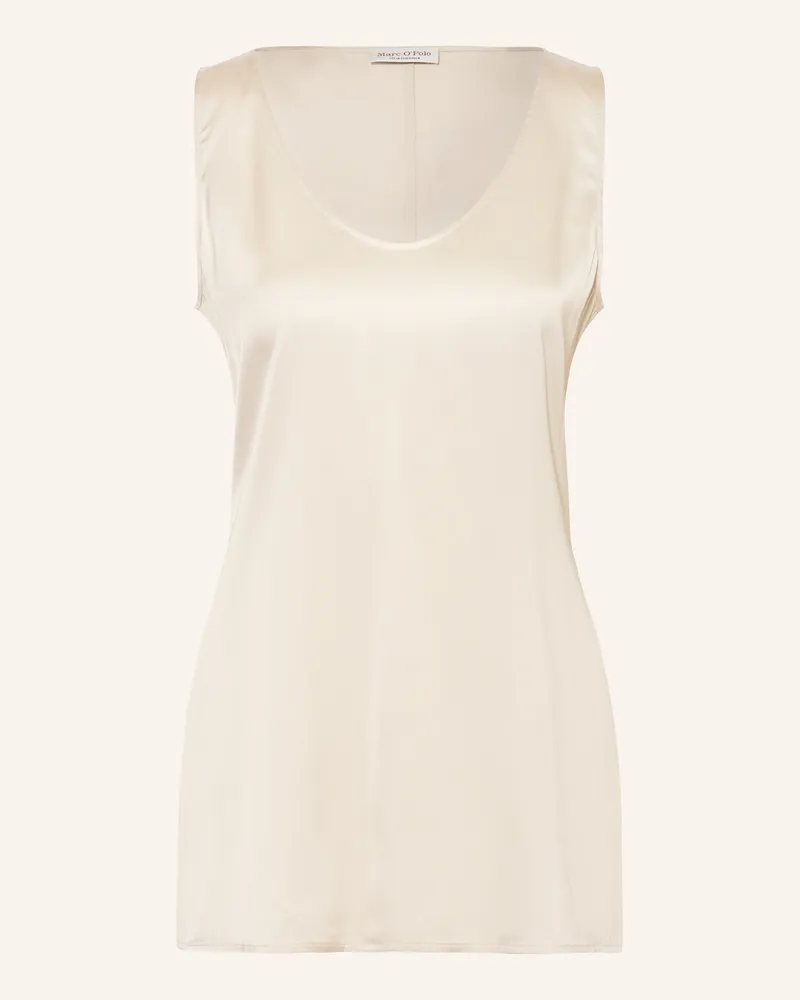 Marc O'Polo Blusentop aus Satin Creme