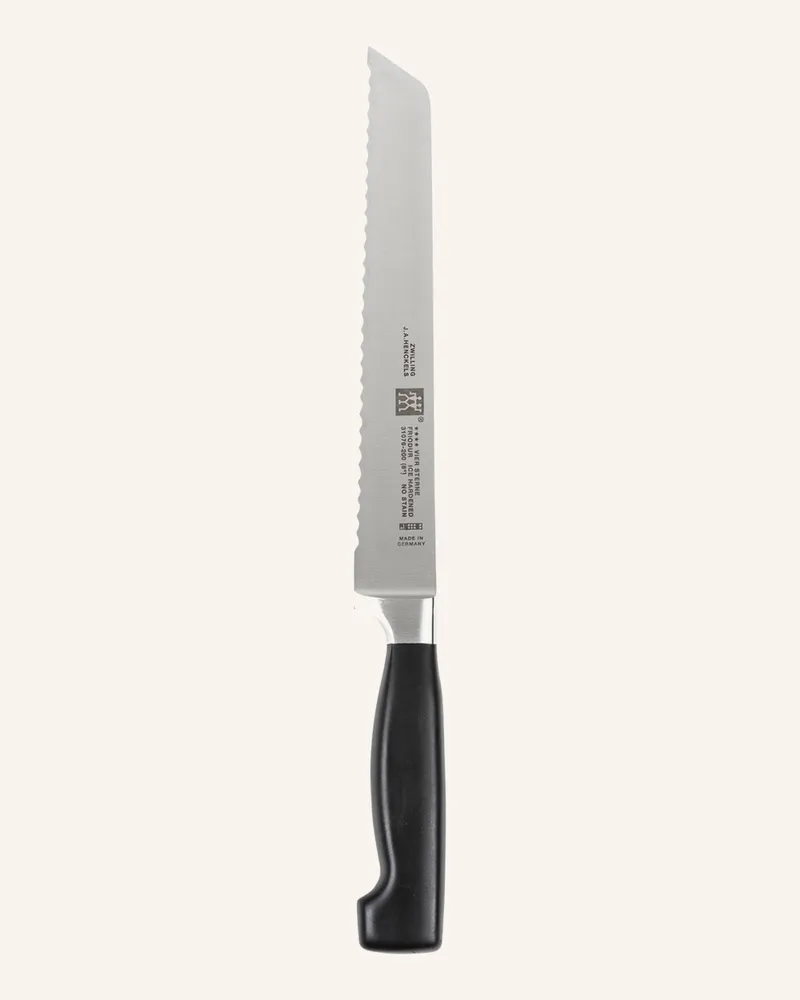 Zwilling Brotmesser ****Vier Sterne silber Schwarz